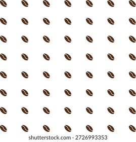 Fondo sin fisuras con granos de café Vector tostado