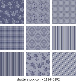 Seamless background Collection, vector Illustration