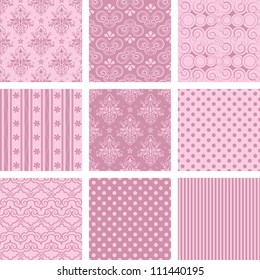 Seamless background Collection, vector Illustration