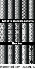 Seamless background Collection, vector Illustration