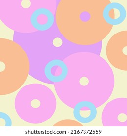 Seamless background with color circles