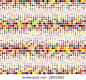 Seamless background of colored circles. Vector 