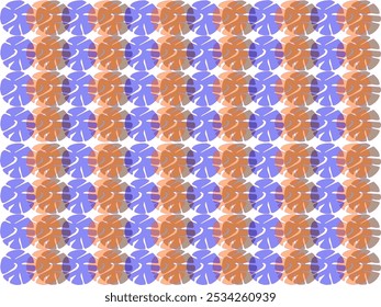 Batik de mano con patrón de hojas de trébol de color
