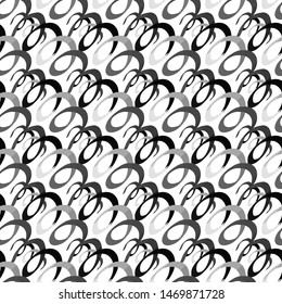 Seamless background, colored ribbons on white background.