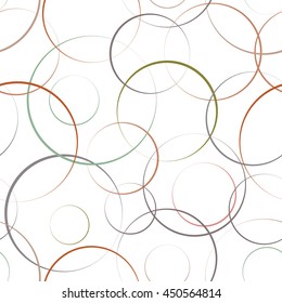 seamless background with colored rings, vector illustration
