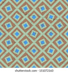 Seamless background with colored squares. Vector Illustration. 