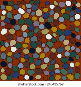 Seamless background colored stones