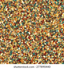 Seamless background of colored triangles