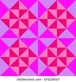 Seamless  background with colored triangles. Pattern in vector.