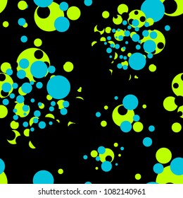 Seamless background of colorful circles. Vector