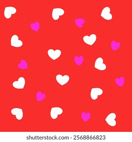 Seamless background with colorful hearts. Beautiful heart background for valentine festival. Backdrop wallpaper concept. Geometry shape abstract tie-dye wallpaper.