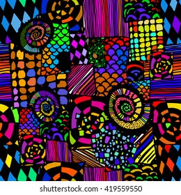Seamless background colorful pattern. Vector