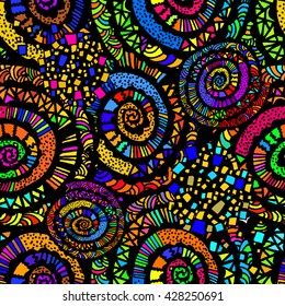 Seamless background colorful pattern. Vector