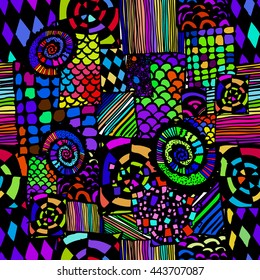 Seamless background colorful pattern. Vector