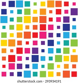 Seamless Background with colorful squares