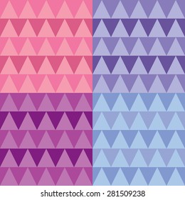 Seamless background with colorful triangles