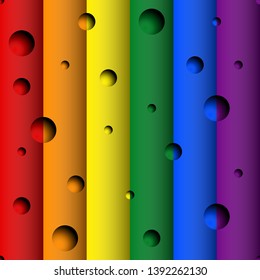 Seamless background with the colors of LGBT Rainbow Flag