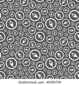 Seamless background with compass.