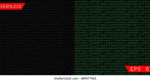 seamless background of computer digits 