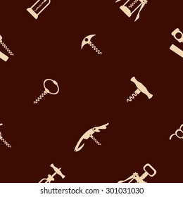 Seamless background with corkscrew for your design