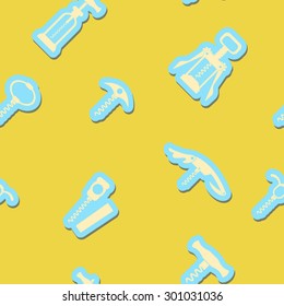 Seamless background with corkscrew for your design