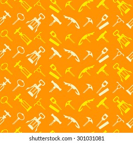 Seamless background with corkscrew for your design