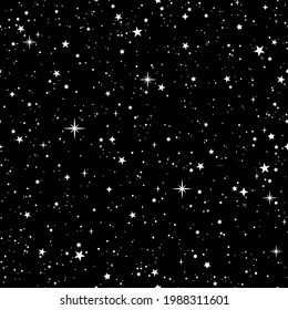 seamless background of cosmic starry sky