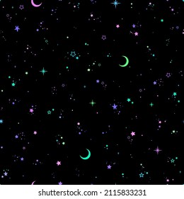 seamless background of cosmic starry sky