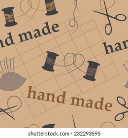 seamless background craft and handmade