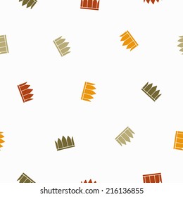 seamless background: crown
