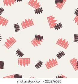 seamless background: crown