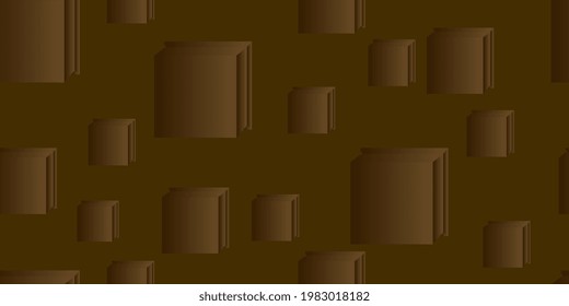 Seamless background with cubes. Square gradient shapes. Vector illustration