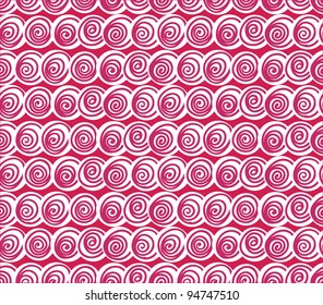 Seamless background of curled abstract waves