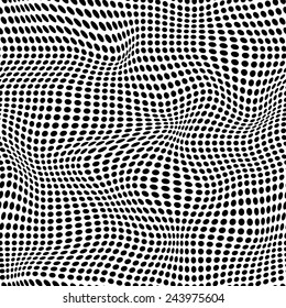 Vector Monochrome Halftone Seamless Pattern Gradually Stock Vector ...