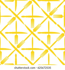 Seamless background with cutlery