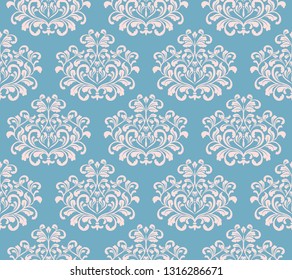 seamless background with damask ornament, pattern for wallpaper and textile