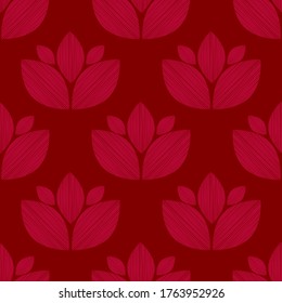 Nahtloser Hintergrund mit dekorativen Blumen. Design mit manueller Schraffur. Ethnische Boho-Ornament. Textil. Vektorgrafik für Webdesign oder Print.