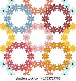 El fondo es impecable, con flores decorativas. Diseño con eclosión manual. Ornamento étnico de boho. Textil. Ilustración vectorial para diseño web o impresión.
