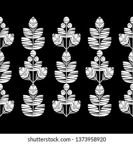 Seamless background with decorative leaves. Shading. Flower mosaic. Can be used for wallpaper, textile, invitation card, wrapping, web page background.