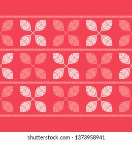 Seamless background with decorative leaves. Shading. Flower mosaic. Can be used for wallpaper, textile, invitation card, wrapping, web page background.