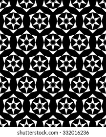 Seamless background with decorative snowflakes 