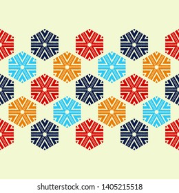 Seamless background with Decorative Snowflakes. Merry Christmas! Vector illustration. Can be used for wallpaper, textile, invitation card, wrapping, web page background.
