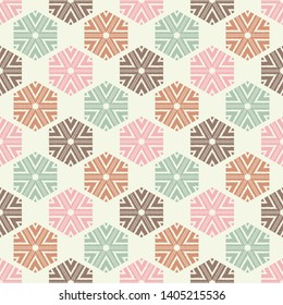 Seamless background with Decorative Snowflakes. Merry Christmas! Vector illustration. Can be used for wallpaper, textile, invitation card, wrapping, web page background.