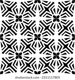 seamless background decrative design geometric texture tile print 
monochrome template textile pattern.