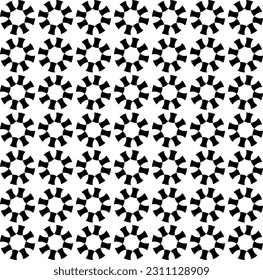 seamless background decrative star circle type floral design geometric pattern texture tile print element
monochrome template textile pattern.