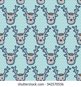 seamless background with deers. Vector illustration