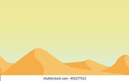 Seamless background desert, vector illustration