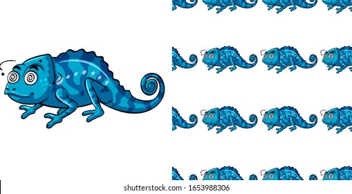 Nahtloses Hintergrunddesign mit blauer Kamelie