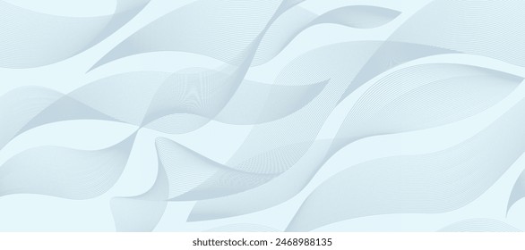 Diseño de fondo sin costuras con patrón de línea azul en elegantes colores pastel. Abstractas patrón de Vector Horizontal para Anuncios de negocios, fondos oficiales, vales de regalo prestigiosos, invitaciones elegantes.