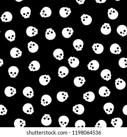 Seamless background design for Day of the Dead (Dia de Muertos) celebration. All Hallows' Day or Halloween wallpaper print.